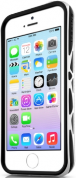 Чехол для iPhone 5/5S ITSKINS Venum Reloaded Black White Чехол для iPhone 5/5S ITSKINS Venum Reloaded Black White